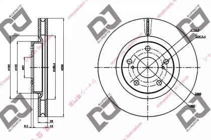 Тормозной диск DJ PARTS BD1247